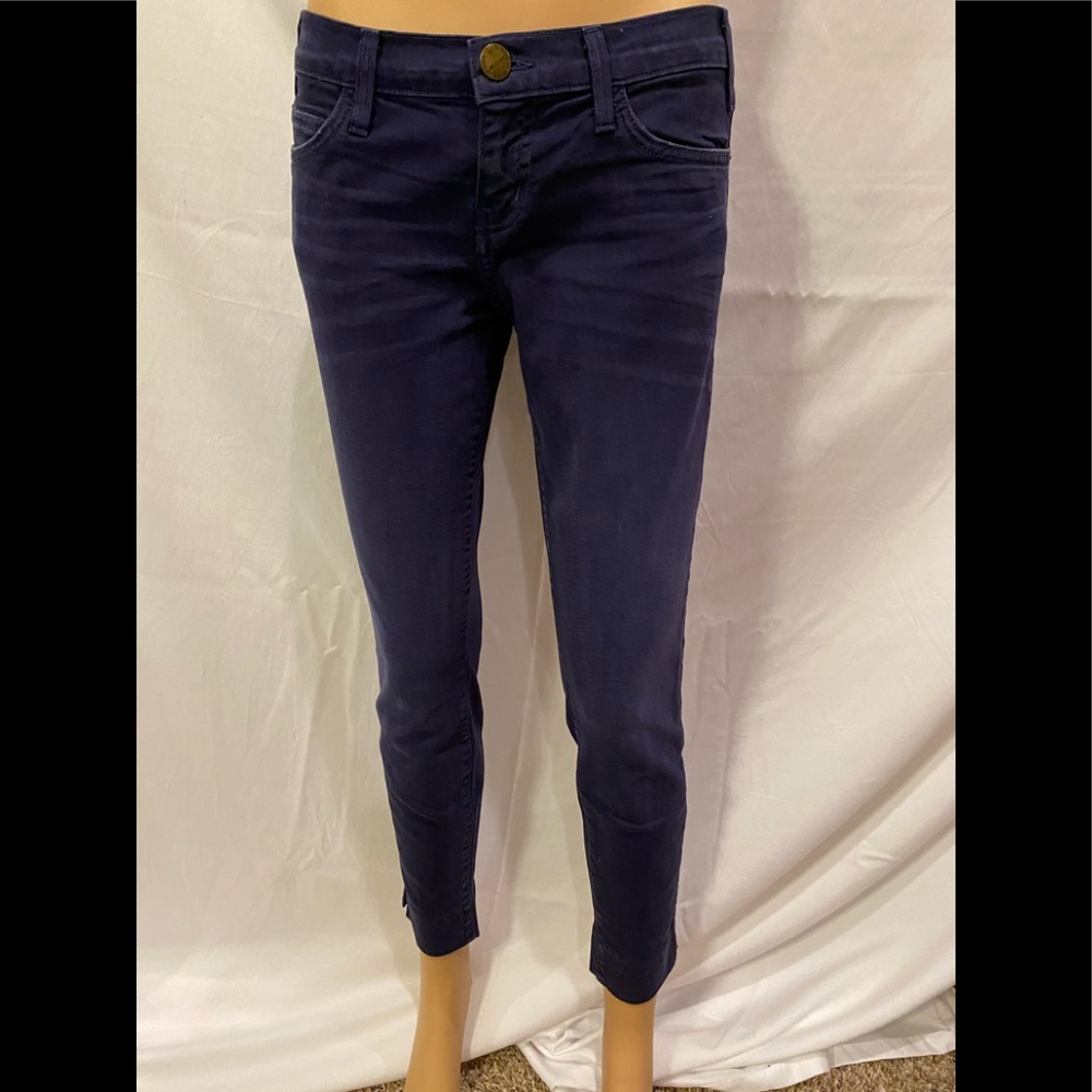 NWOT - CURRENT/ELLIOTT WOMEN'S THE SIDE SLIT STILETTO ANKLE JEAN IN BLUE SIZE 26